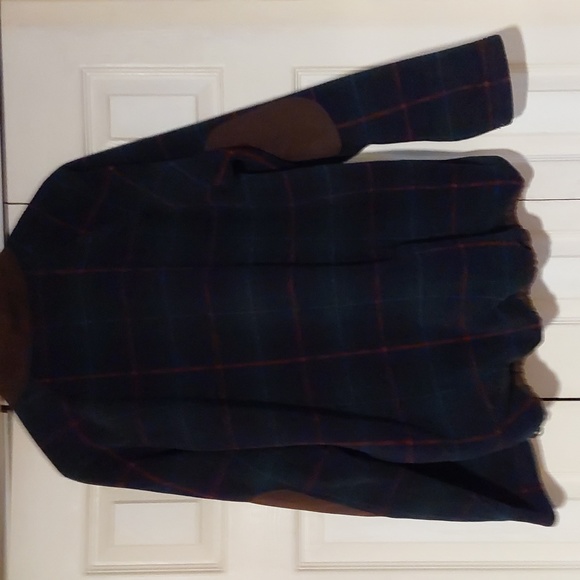 🎃🎃🎃VINTAGE POLO SPORT FLEECE PULLOVER PLAID CLASSIC SIZE L - Picture 6 of 8